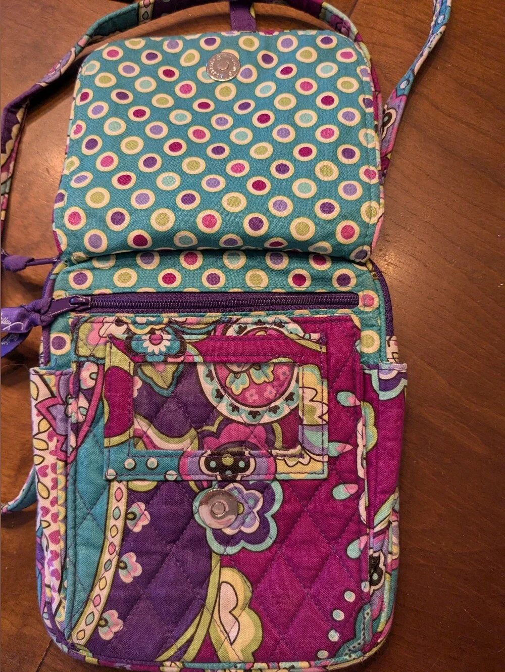 Vera Bradley Retired Heather Mini Hipster Crossbody Bag